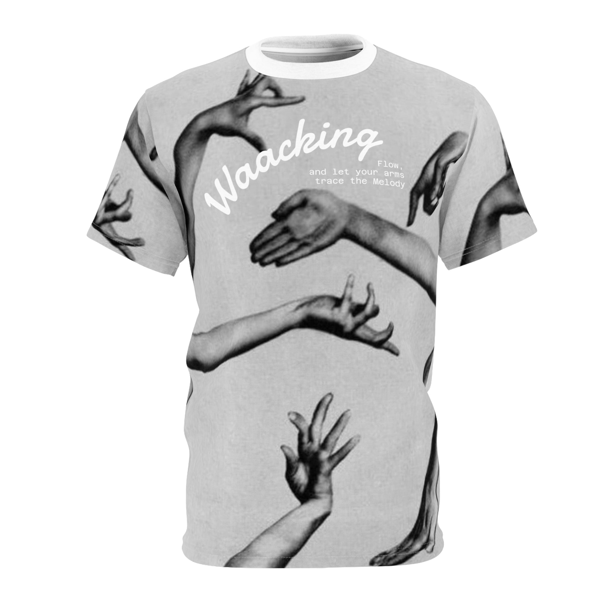 Waacking Flow Tee — "Let Your Arms Trace the Melody" Dance Shirt