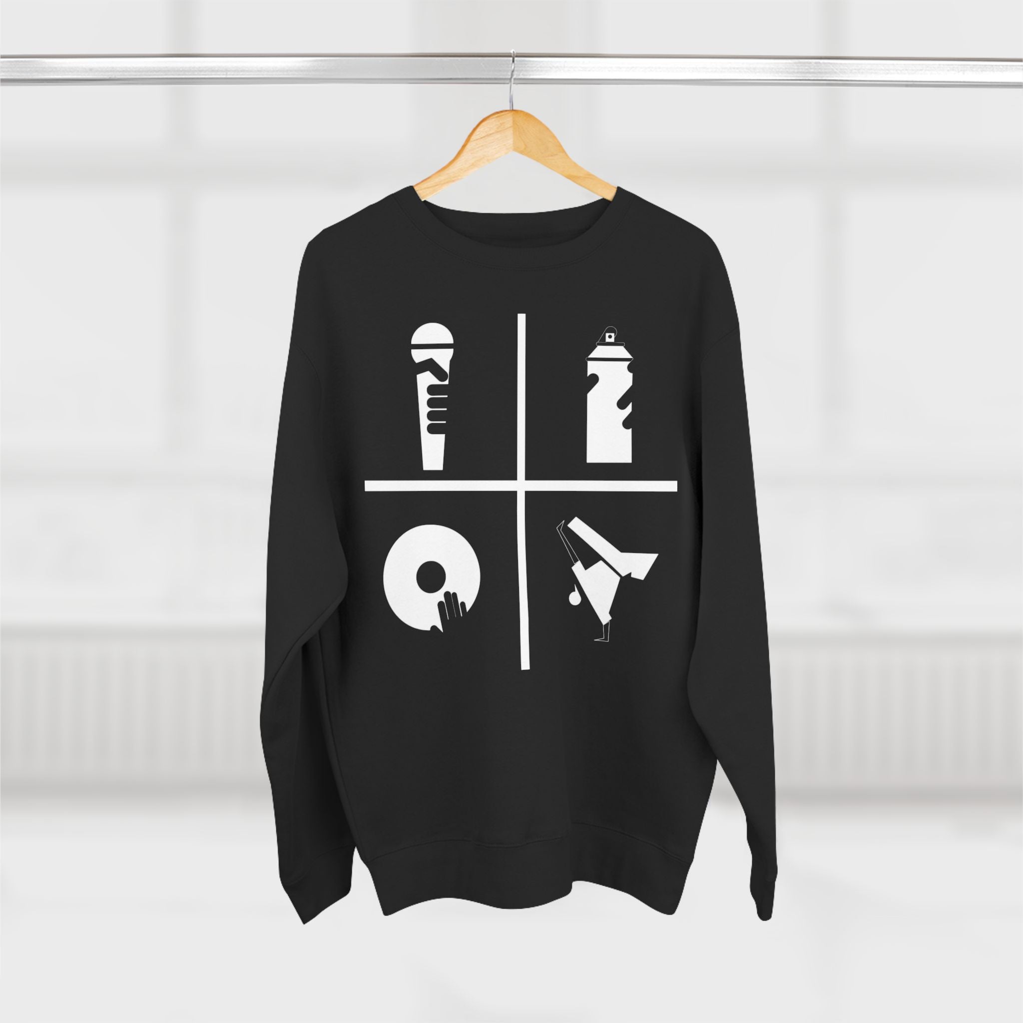 Hip Hop Culture Crewneck Sweatshirt — Comfortable Culte Hip Hop Dance Apparel