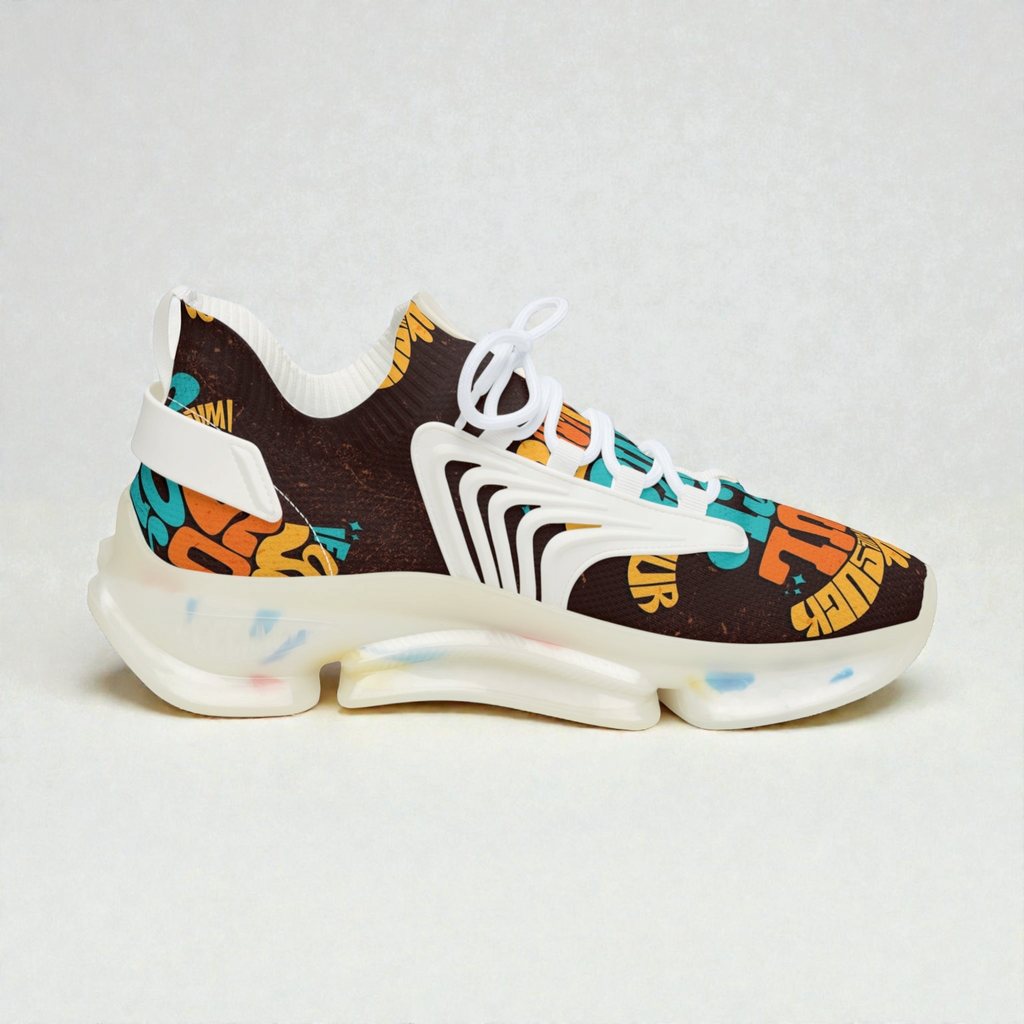 Zapatillas Deportivas con Estampado Gráfico Vibrante