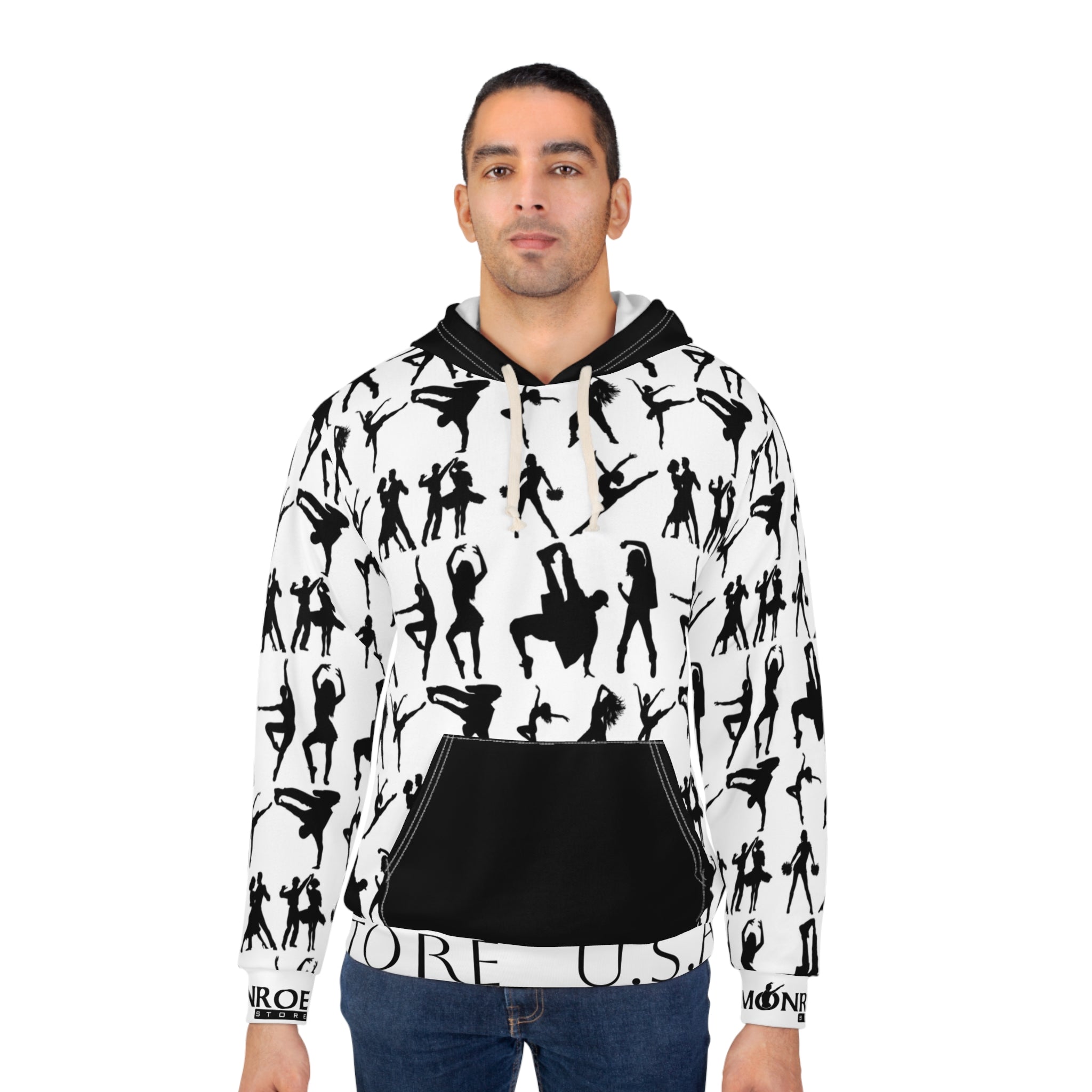 Dance Silhouette Unisex Pullover Hoodie - Stylish and Energetic