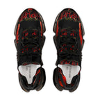 Colorful Men's Mesh Sneakers — Bold Dance Graphic
