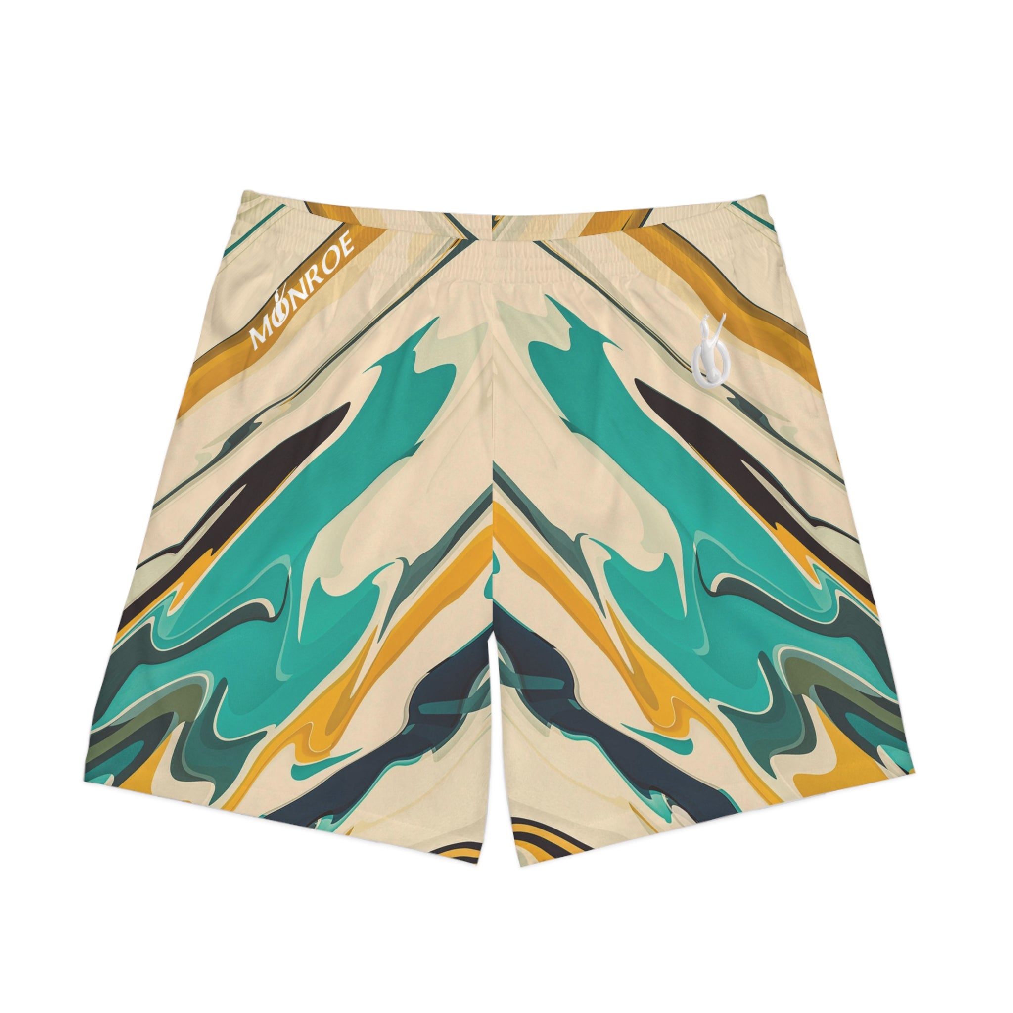 Men's Vibrant Waves Beach Shorts