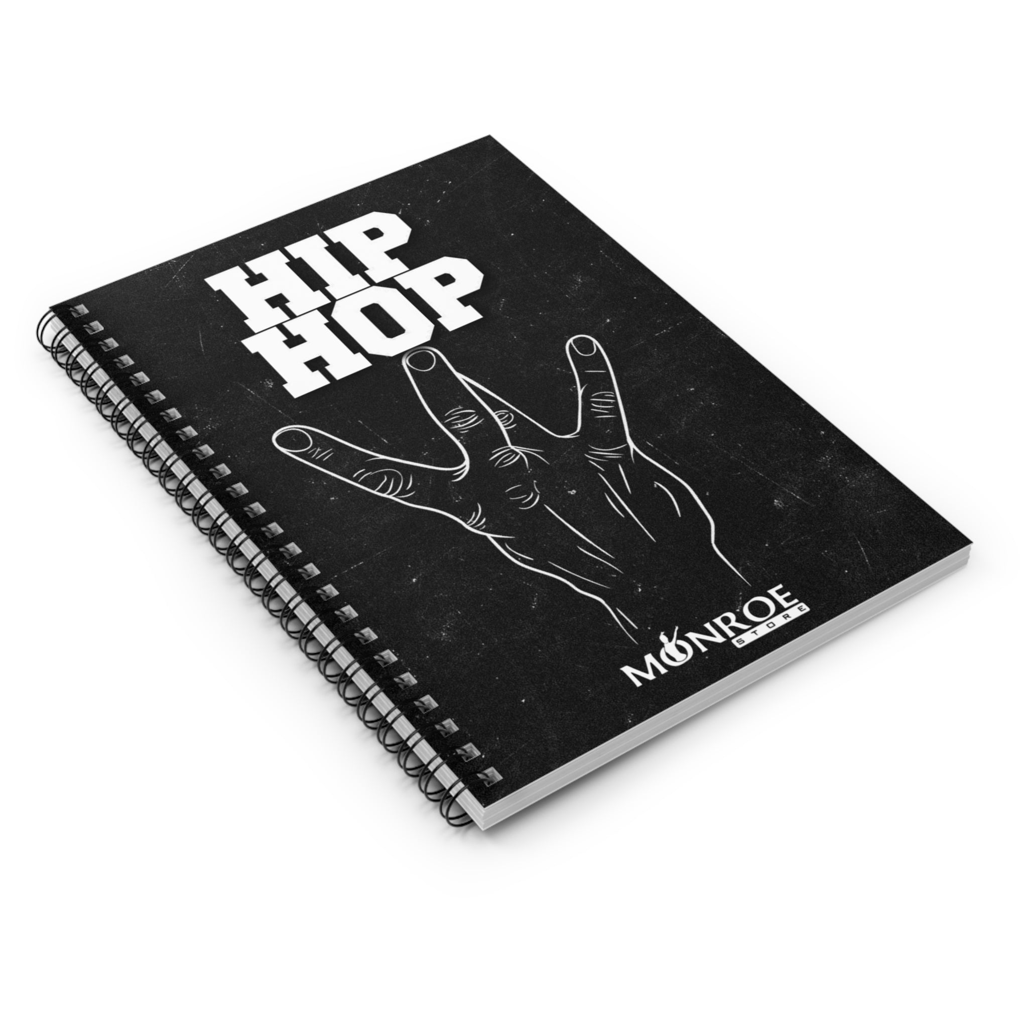 Hip Hop black Spiral Notebook - Perfect for Creatives