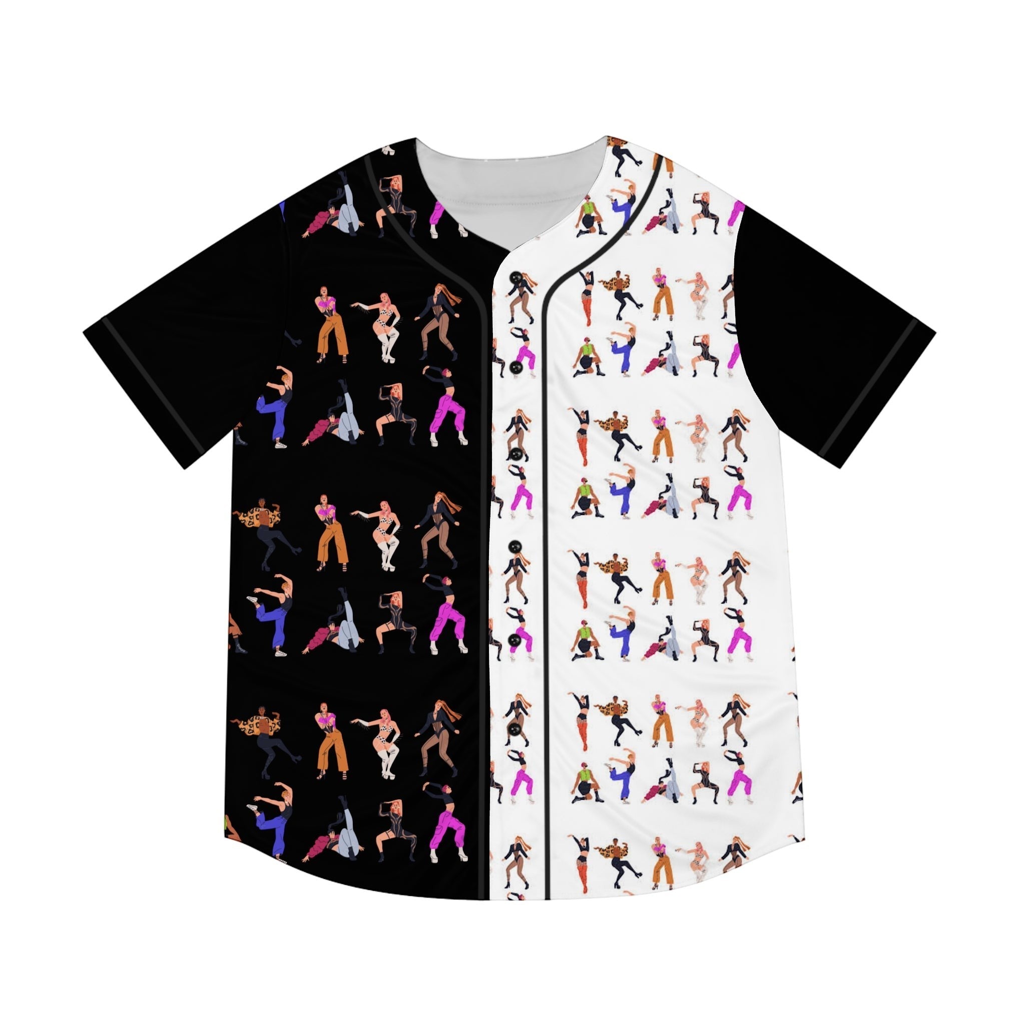 Copy of Trendy Men's DISCO BALL Jersey with Artistic Design dancers  - Perfect for Sports and Casual Wear