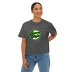 Retro Disco Women's Boxy Tee — Vintage Festival Graphic Top, Gift for Her