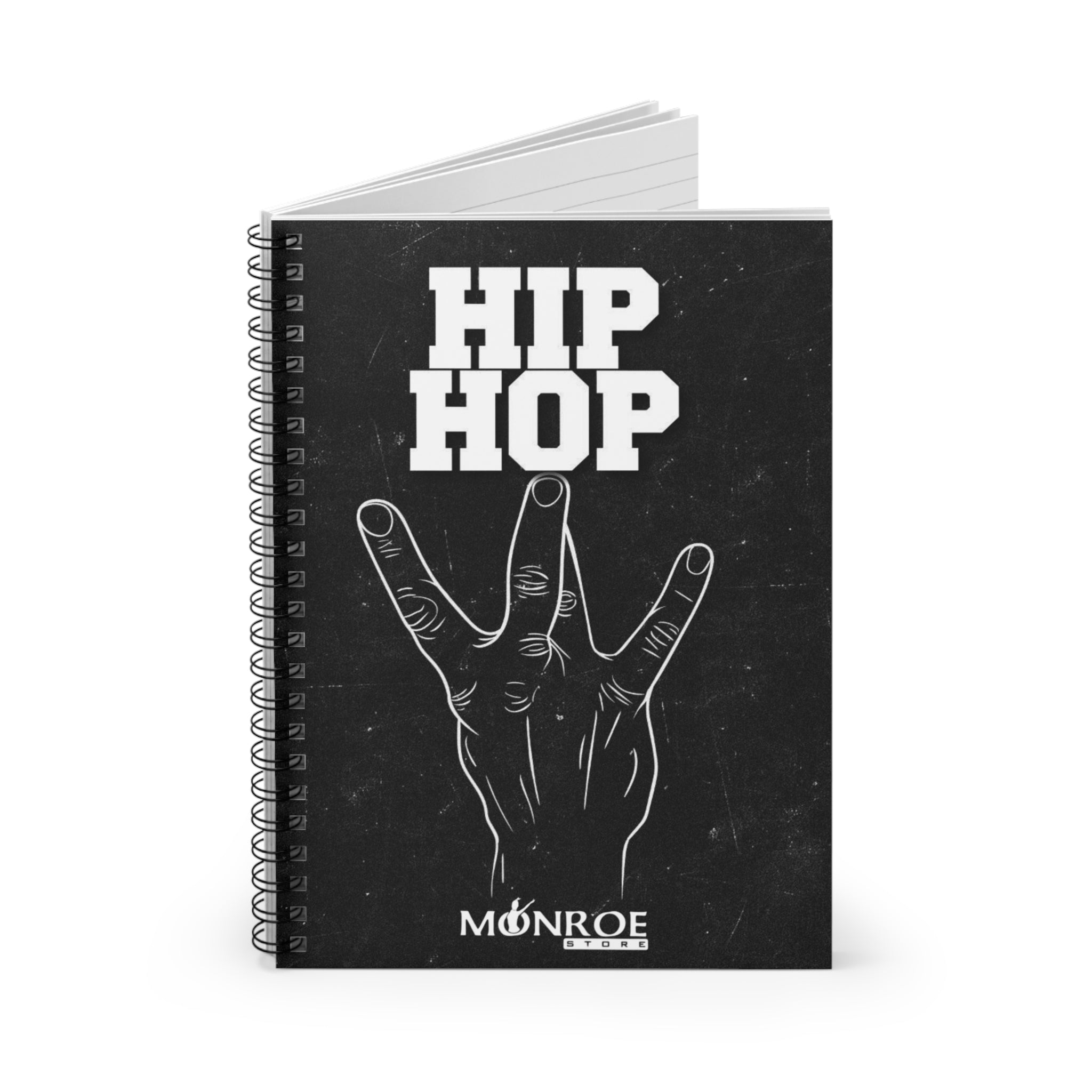 Hip Hop black Spiral Notebook - Perfect for Creatives