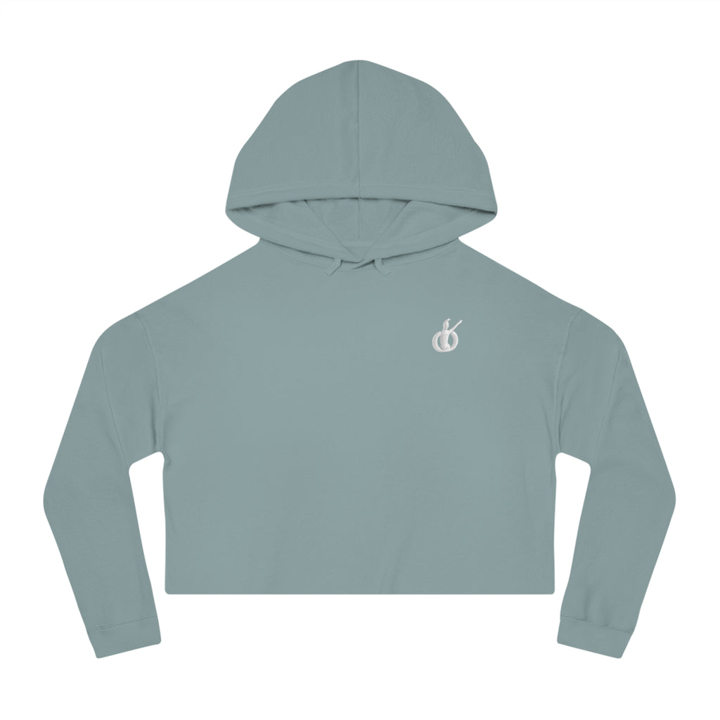Waackers Night Disco Cropped Hoodie — Women’s Casual Cropped Hooded Sweatshirt