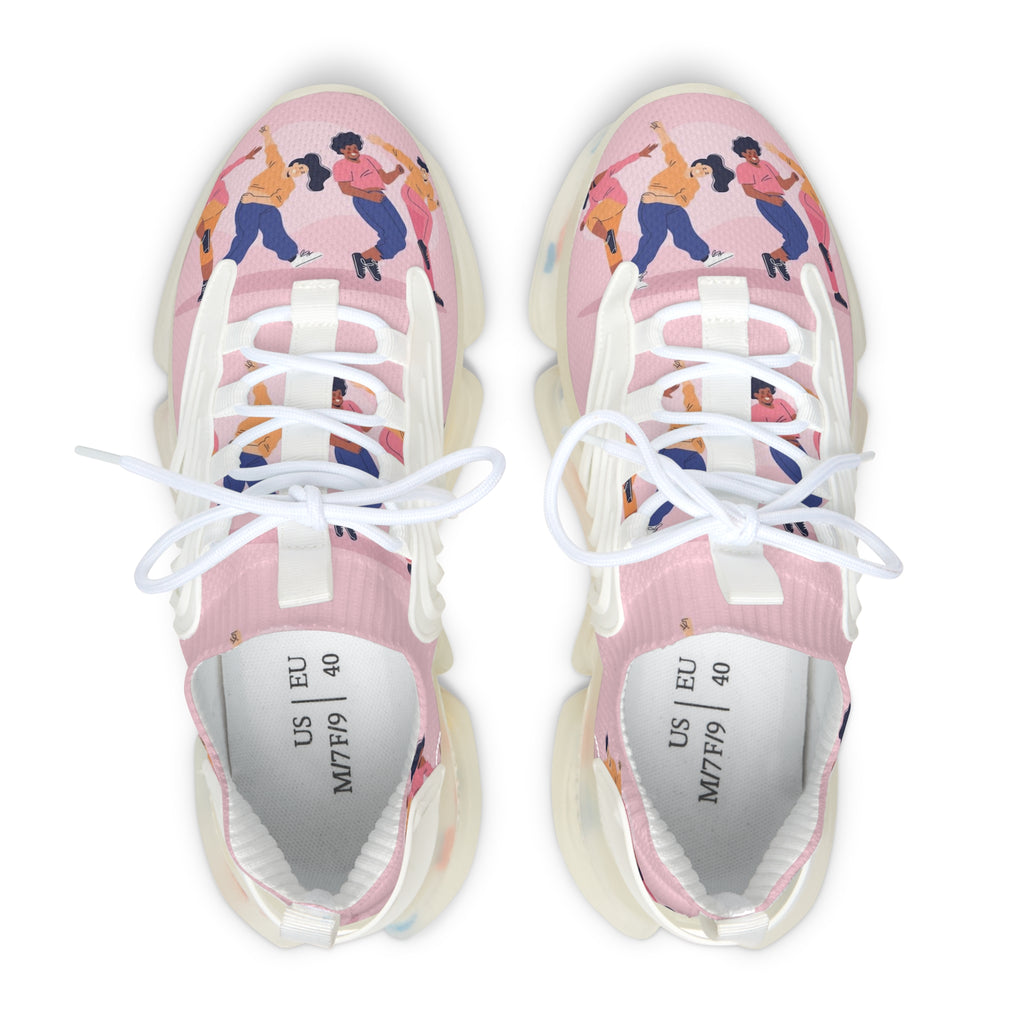 Women's Sneakers - Fun and Colorful Dance Design for Active Lifestyle