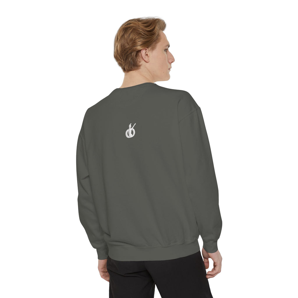 Transforming Energy Sweatshirt, Unisex Garment-Dyed Sweatshirt for Movement, Motivational Gift, Gym Apparel, Cozy Layering