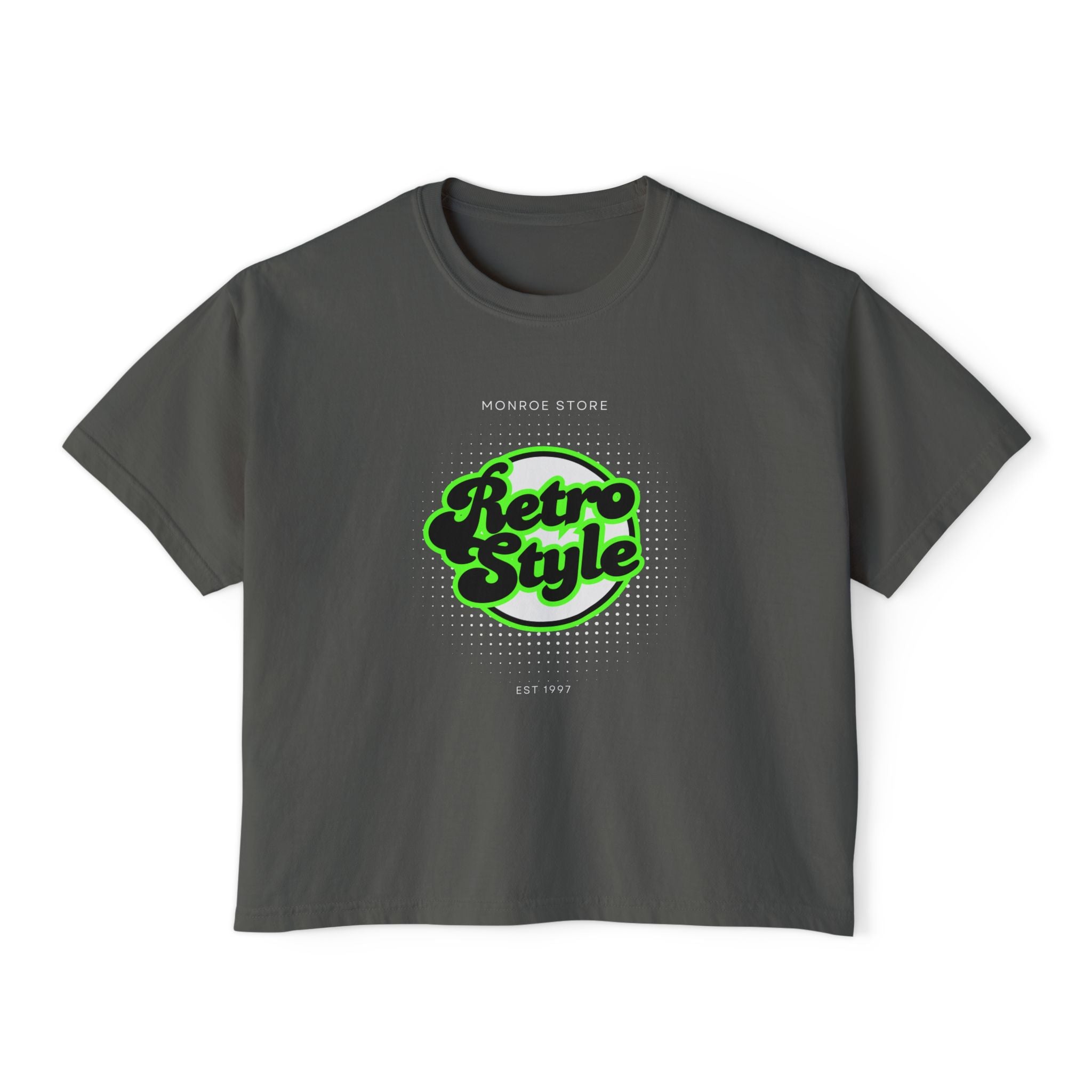 Retro Disco Women's Boxy Tee — Vintage Festival Graphic Top, Gift for Her