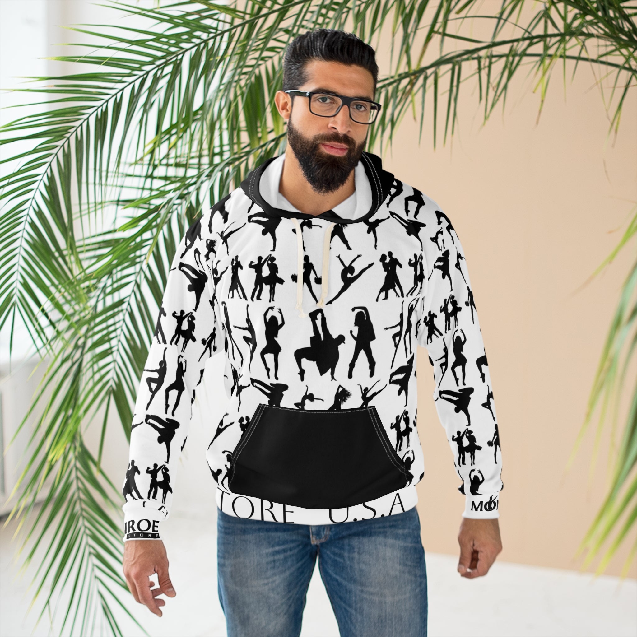 Dance Silhouette Unisex Pullover Hoodie - Stylish and Energetic
