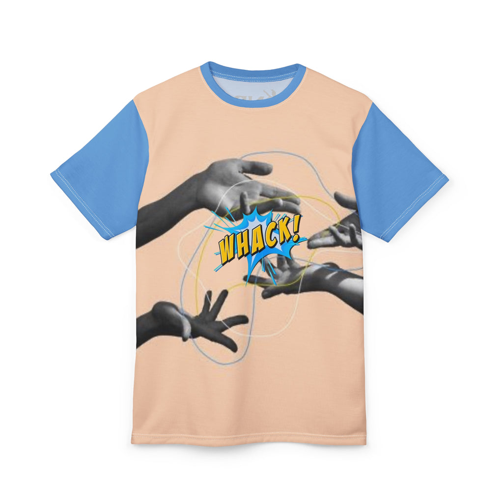 Whack! Unisex Cut & Sew Tee – Fun Graphic Tee for Playful Souls
