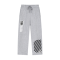 Solid Color Straight-Leg Sweatpants