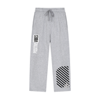 Solid Color Straight-Leg Sweatpants