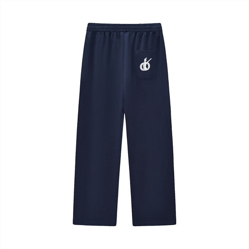 Curved Stripe Straight Sweatpants