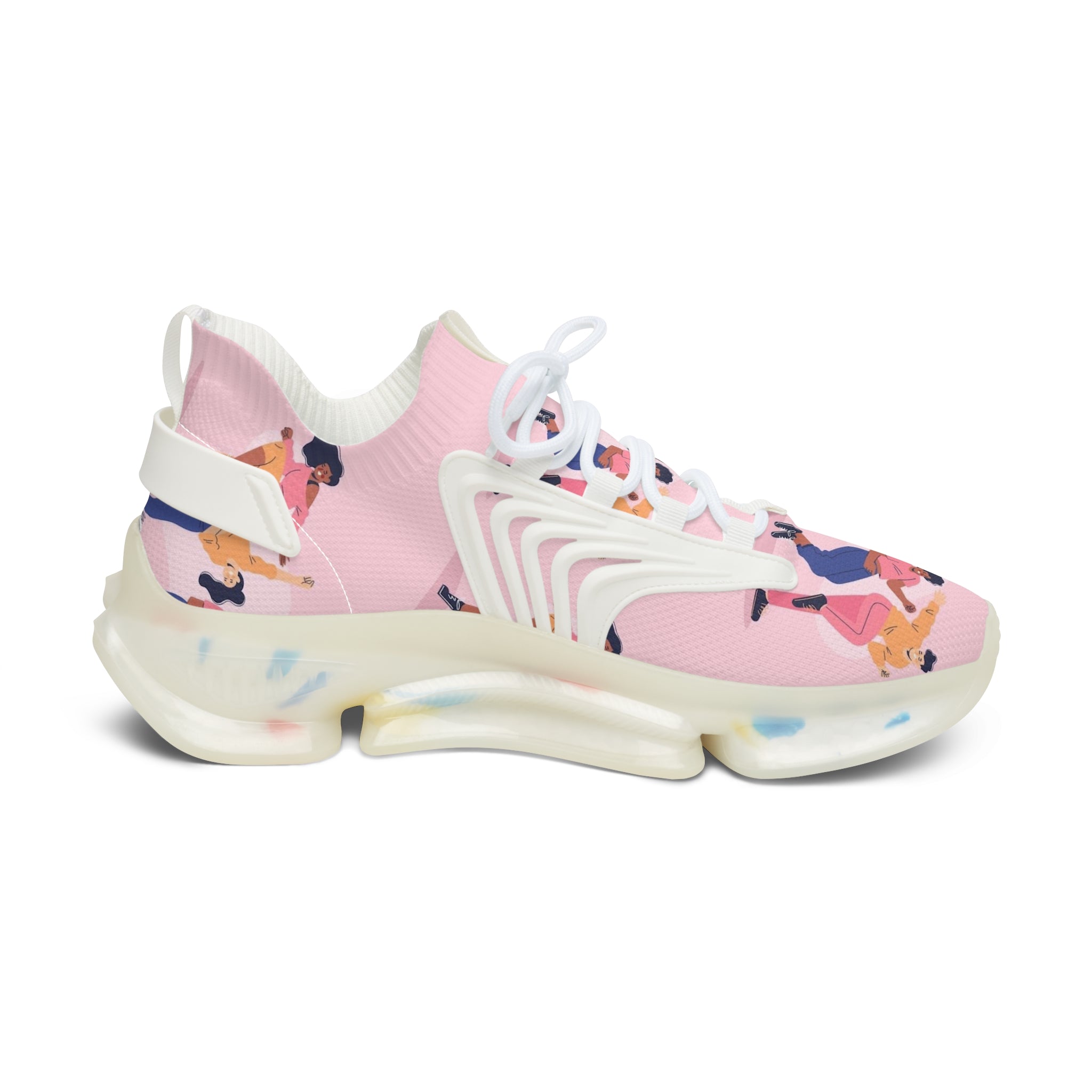 Women's Sneakers - Fun and Colorful Dance Design for Active Lifestyle
