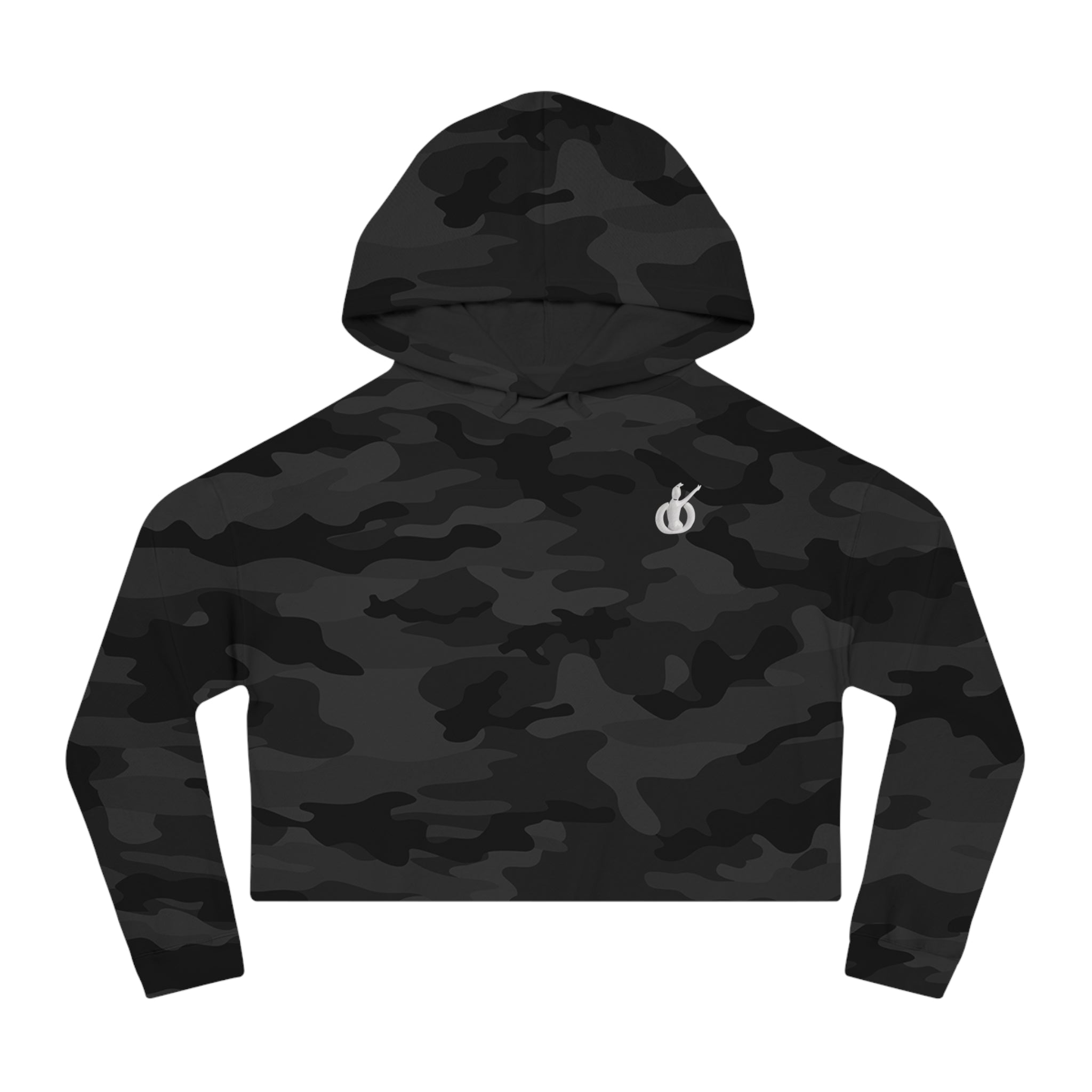 Waackers Night Disco Cropped Hoodie — Women’s Casual Cropped Hooded Sweatshirt