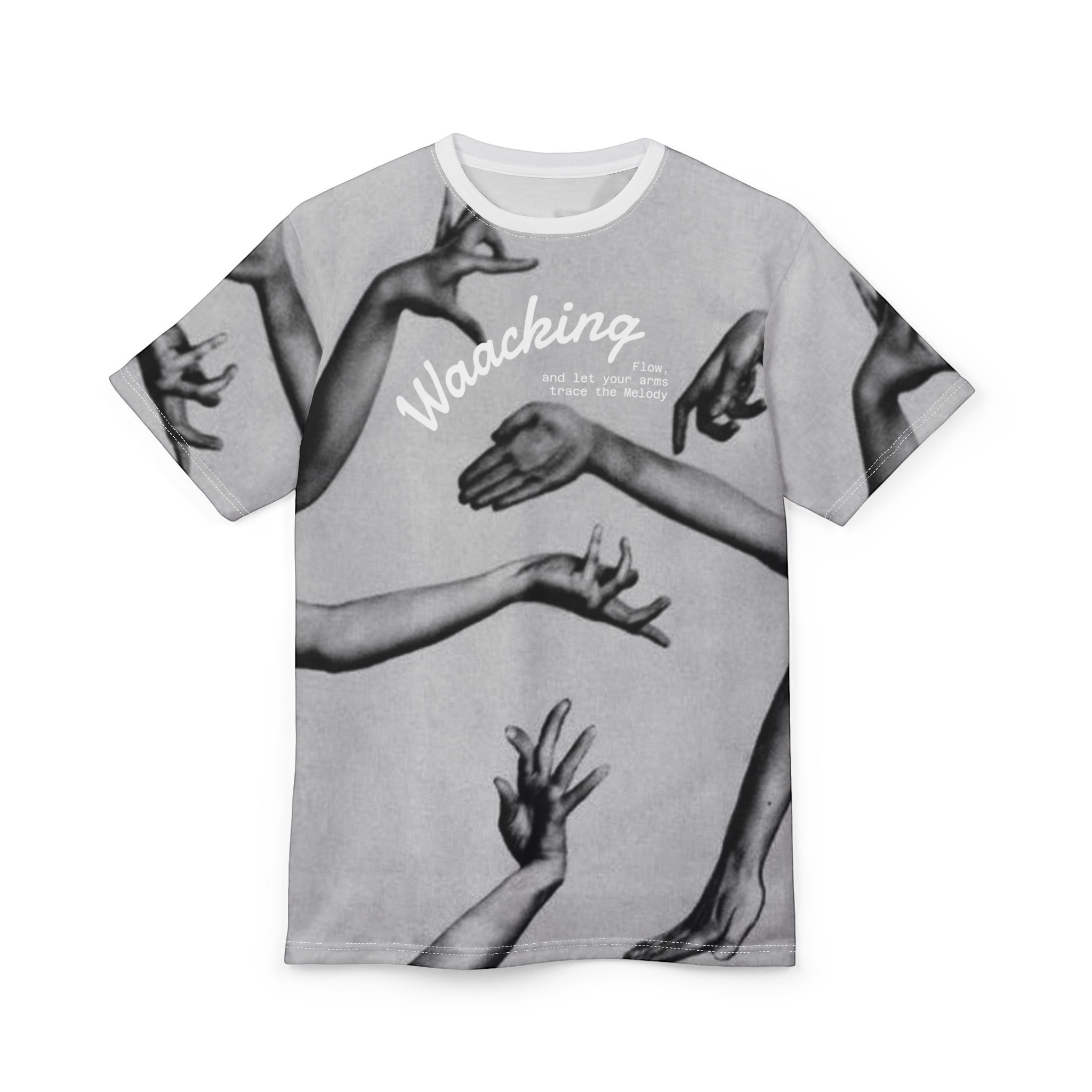 Graphic Print T-Shirt With Contrast Sleeves