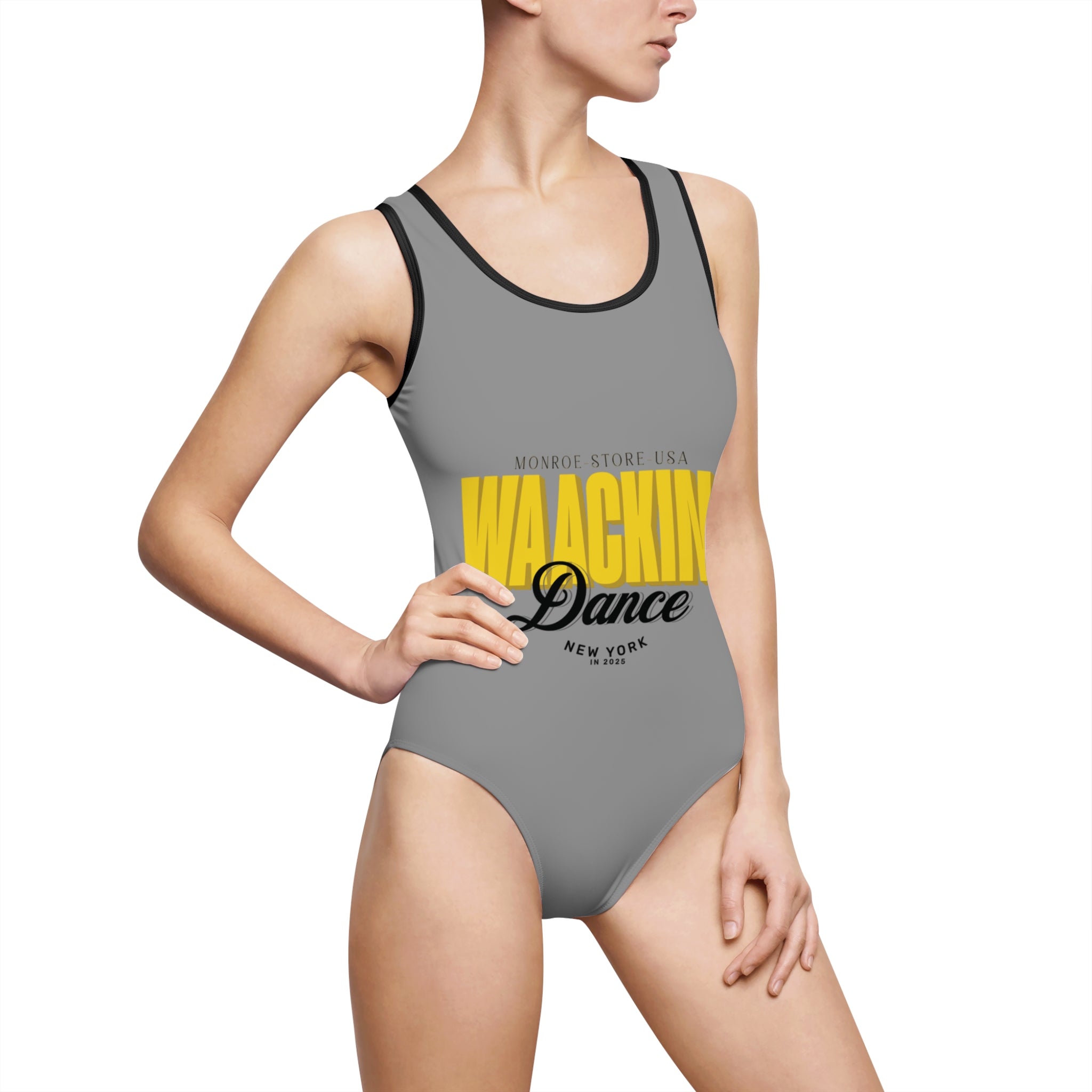 Waacking Bodi Retro Dance One-Piece Swimsuit for Women
