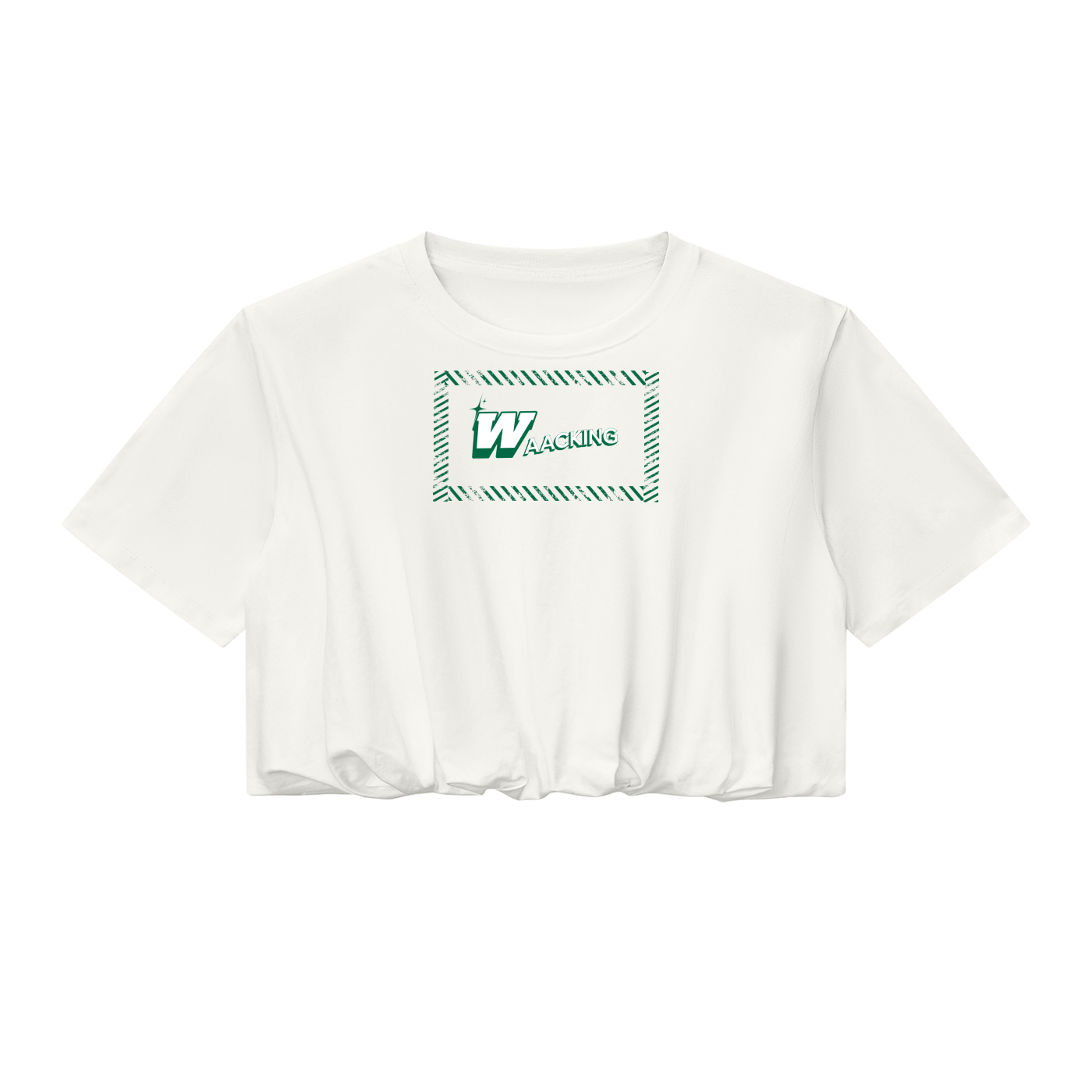Women’s Crop Bubble Hem T-Shirt