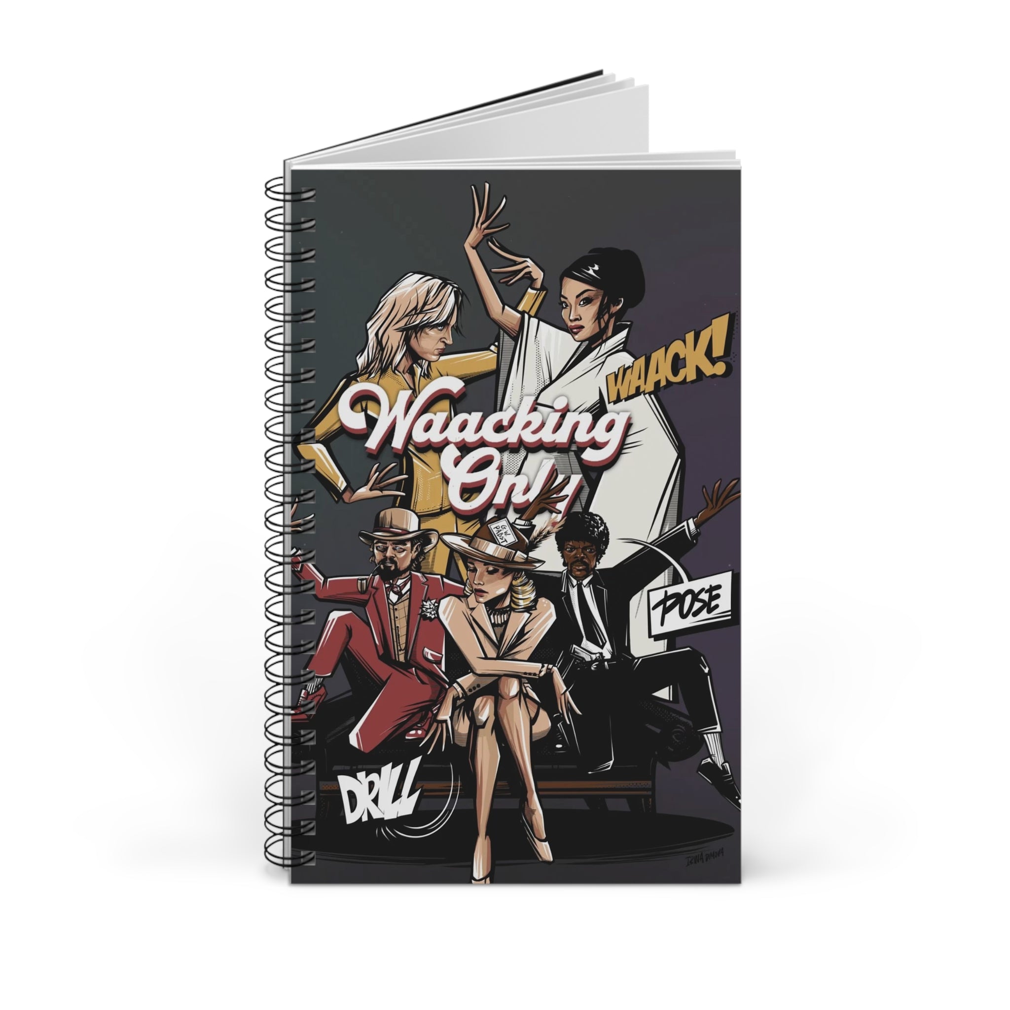 Waacking Dancer Spiral Journal — Dance Notebook & Class Gift
