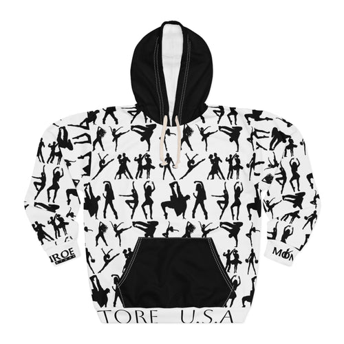 Dance Silhouette Unisex Pullover Hoodie - Stylish and Energetic
