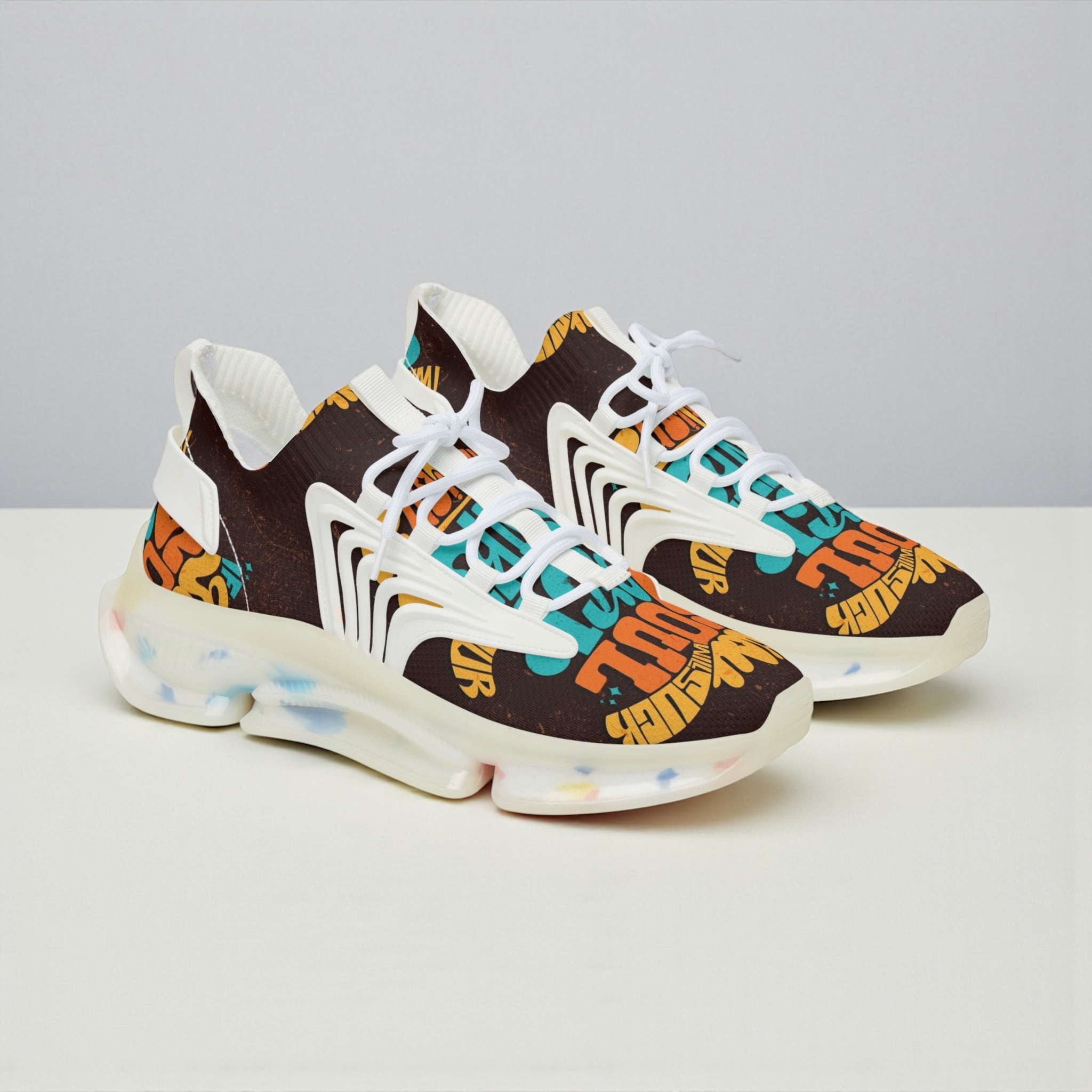 Zapatillas Deportivas con Estampado Gráfico Vibrante