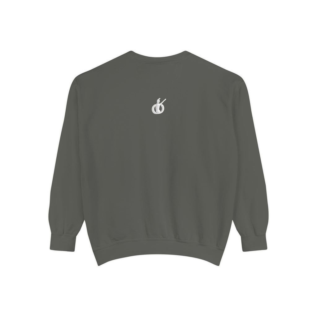 Transforming Energy Sweatshirt, Unisex Garment-Dyed Sweatshirt for Movement, Motivational Gift, Gym Apparel, Cozy Layering