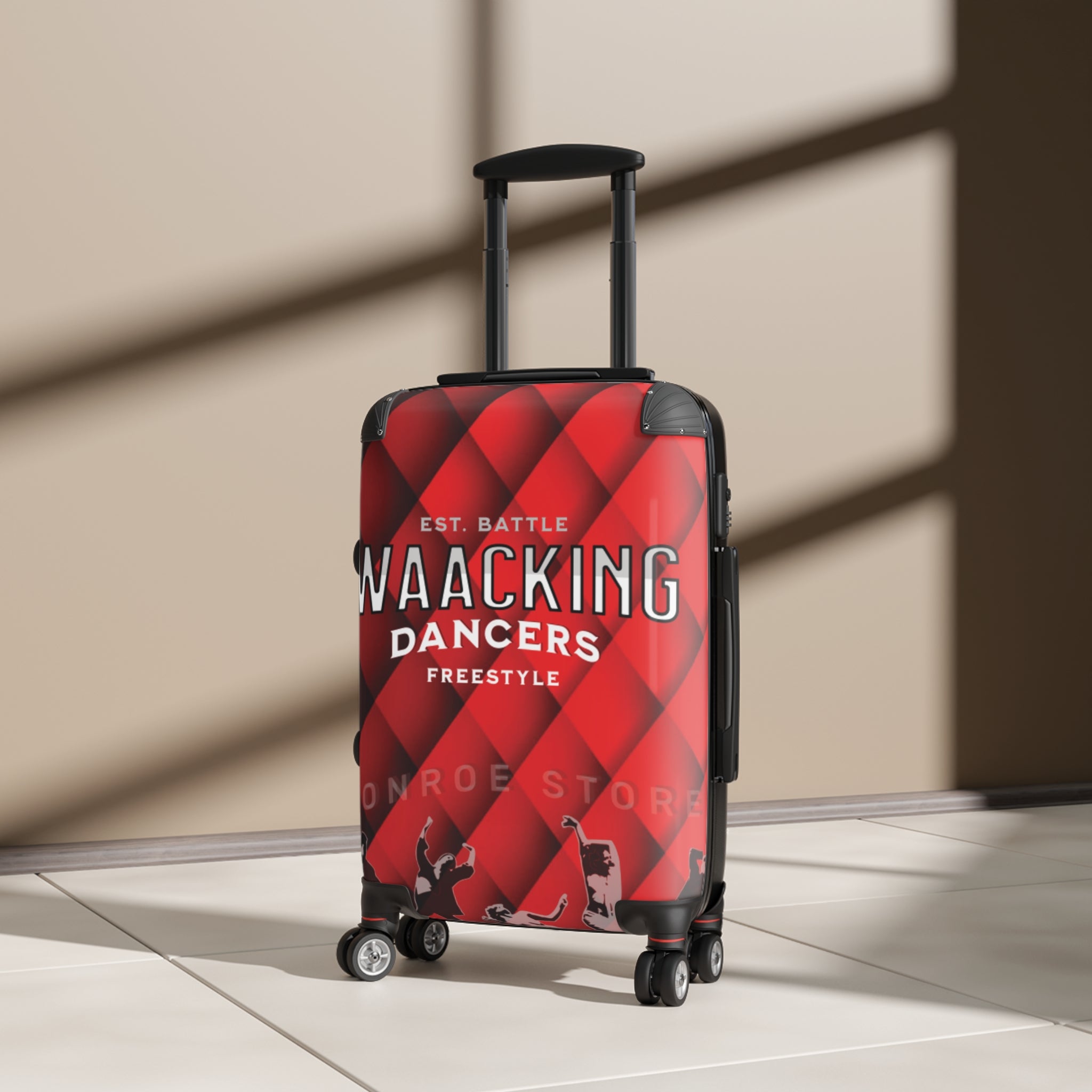 Waacking Red Suitcase Travel Dancers Carry-On — Dance-Themed Travel Bag