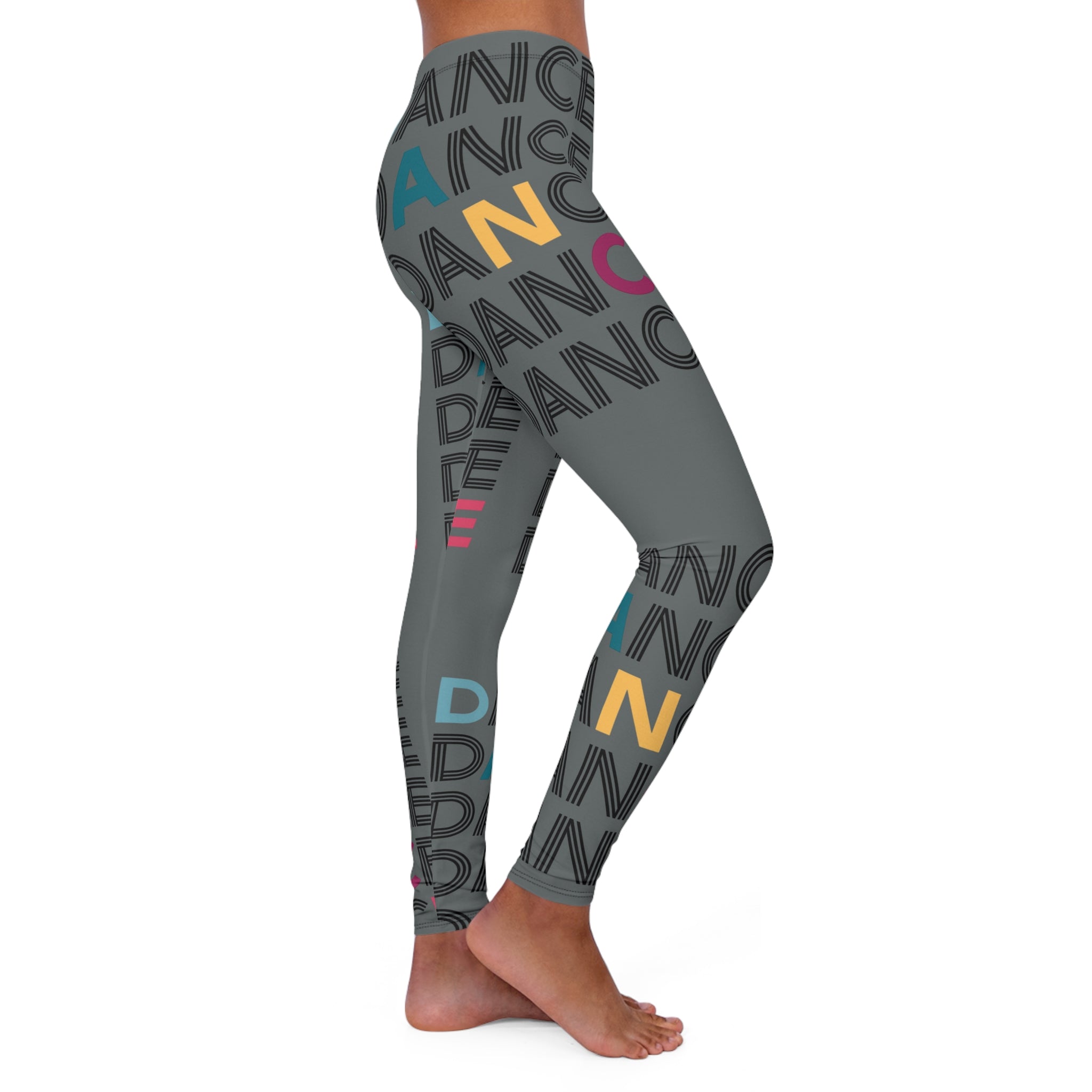 Dance Activewear Women's Spandex Leggings — Workout & Casual AOP