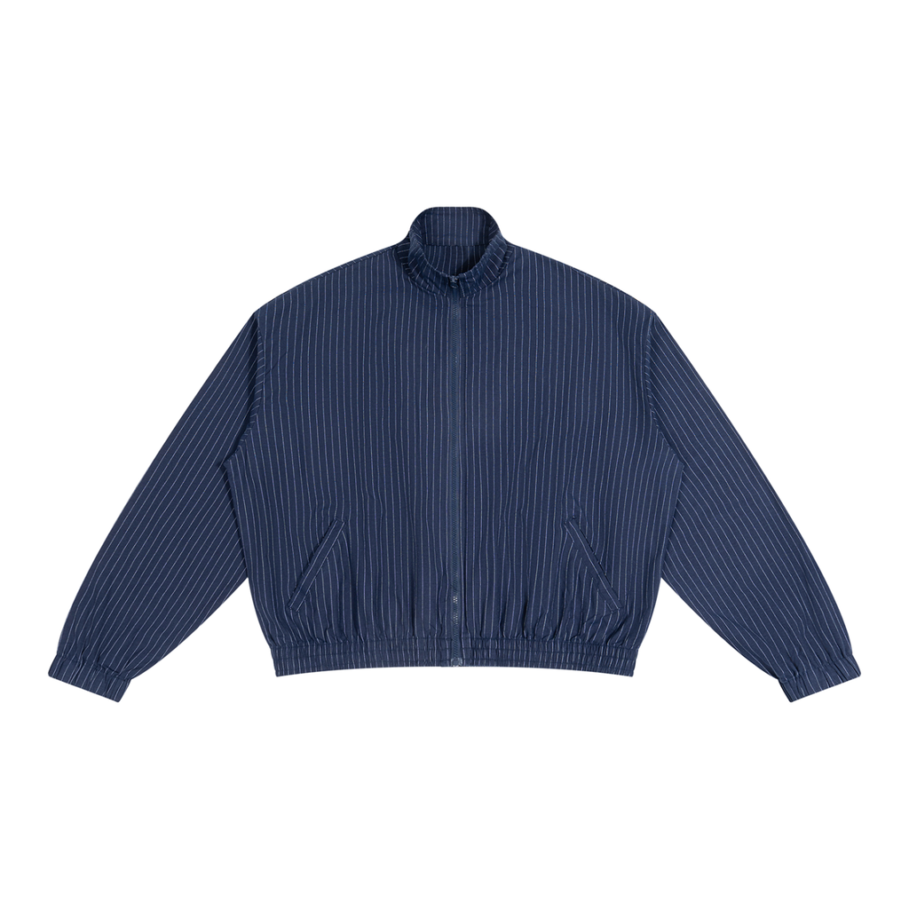 Unisex Striped Full-Zip Track Jacket