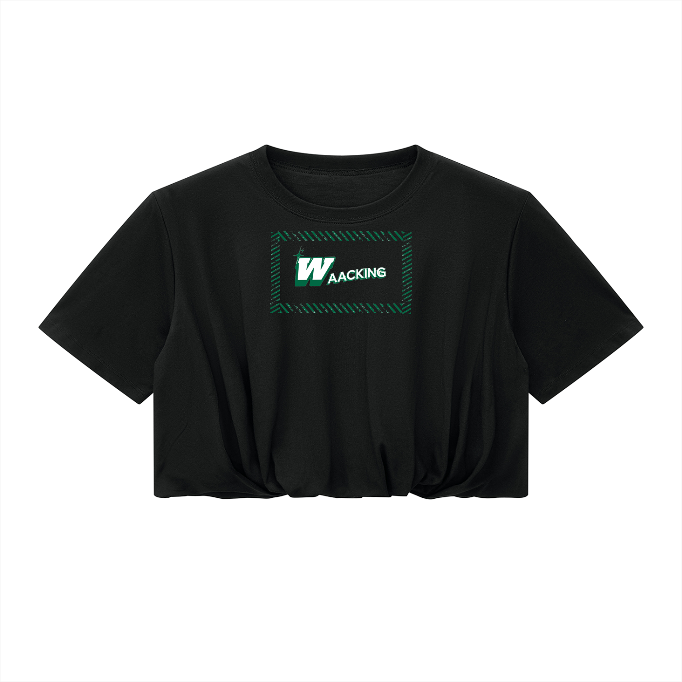 Women’s Crop Bubble Hem T-Shirt