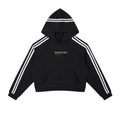 Contrast Side Stripe Cropped Hoodie