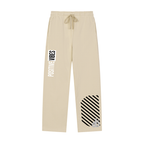 Solid Color Straight-Leg Sweatpants