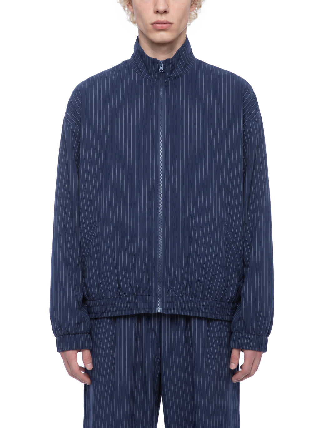 Unisex Striped Full-Zip Track Jacket