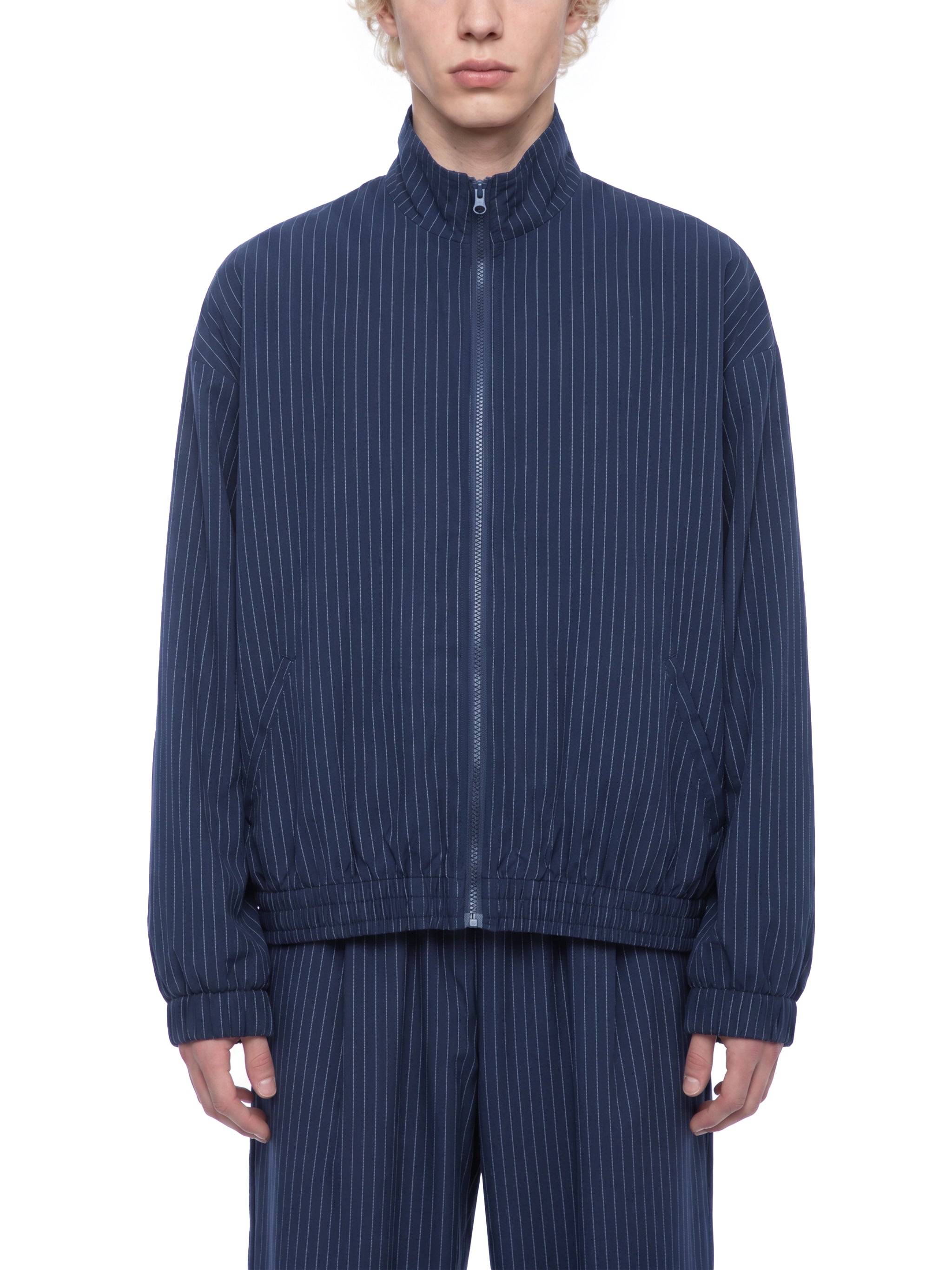 Unisex Striped Full-Zip Track Jacket