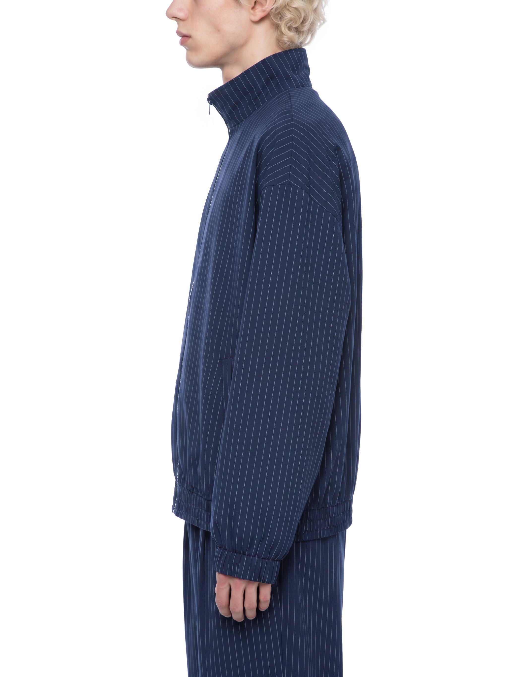 Unisex Striped Full-Zip Track Jacket