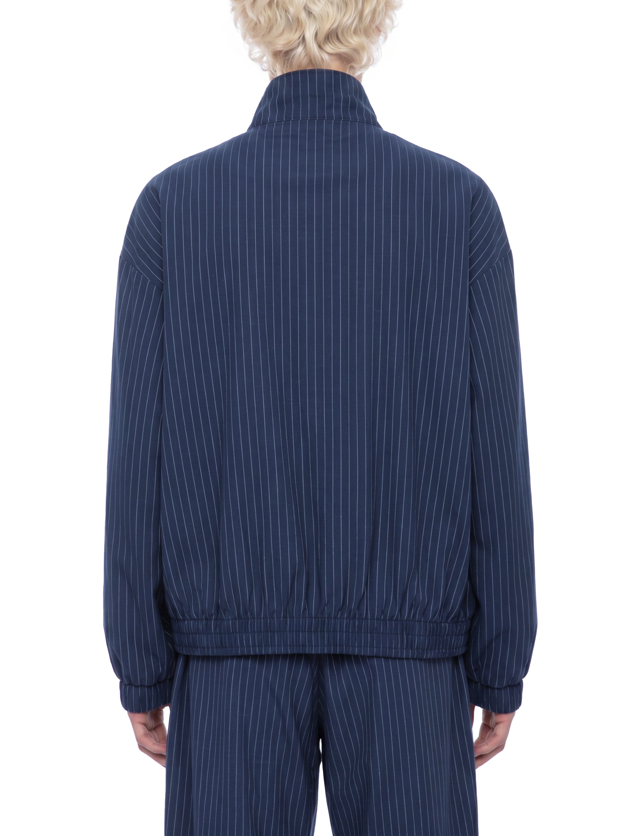 Unisex Striped Full-Zip Track Jacket