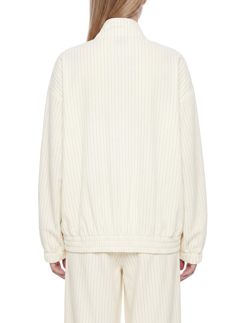 Unisex Striped Full-Zip Track Jacket