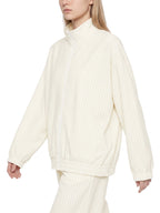 Unisex Striped Full-Zip Track Jacket