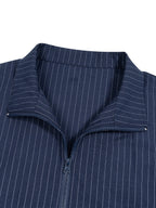 Unisex Striped Full-Zip Track Jacket