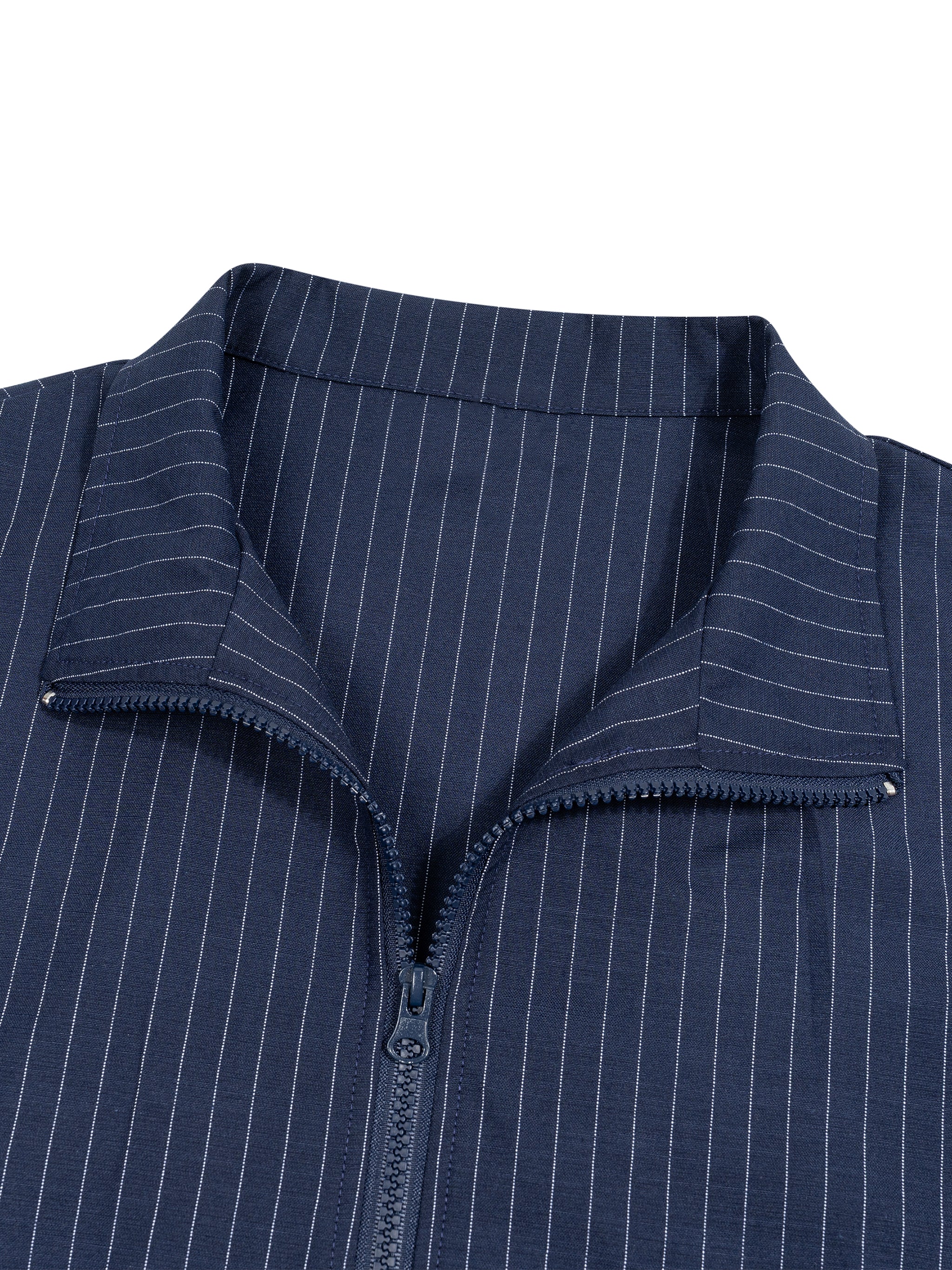 Unisex Striped Full-Zip Track Jacket
