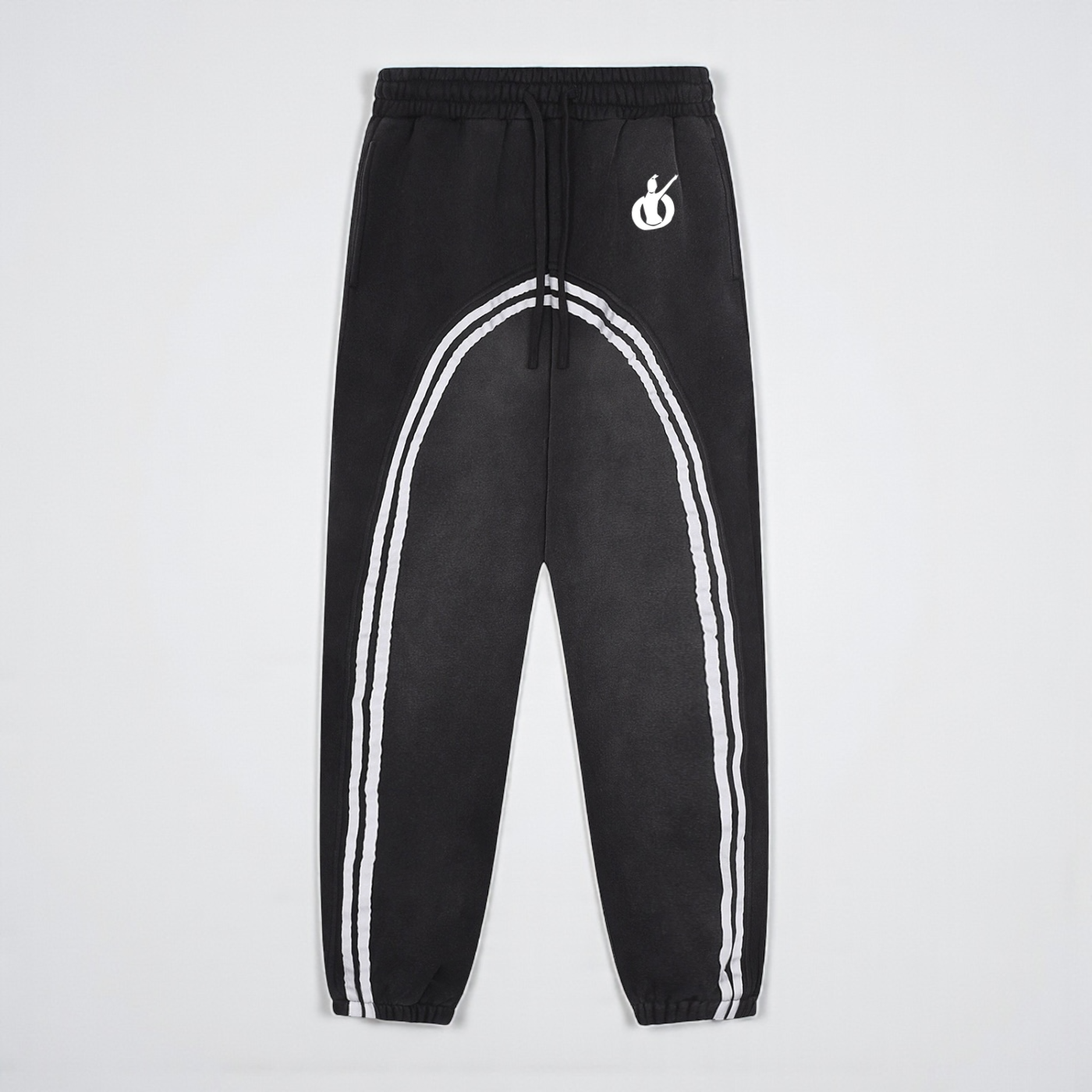 MONROE STORE Athletic Track Pants with Side Stripe Detail