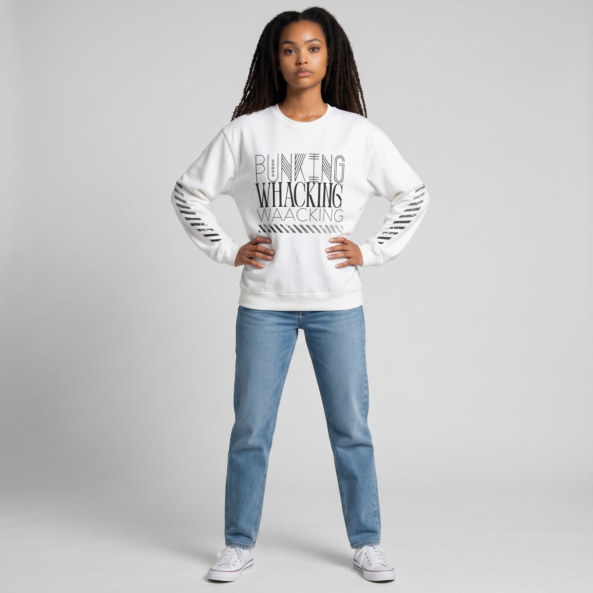 MONROE STORE Graphic Print Crewneck Sweatshirt