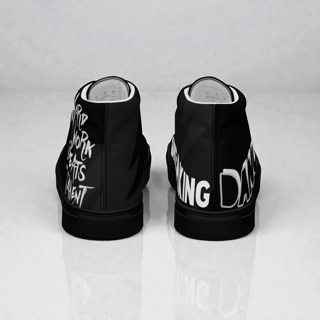 Men’s high top canvas shoes