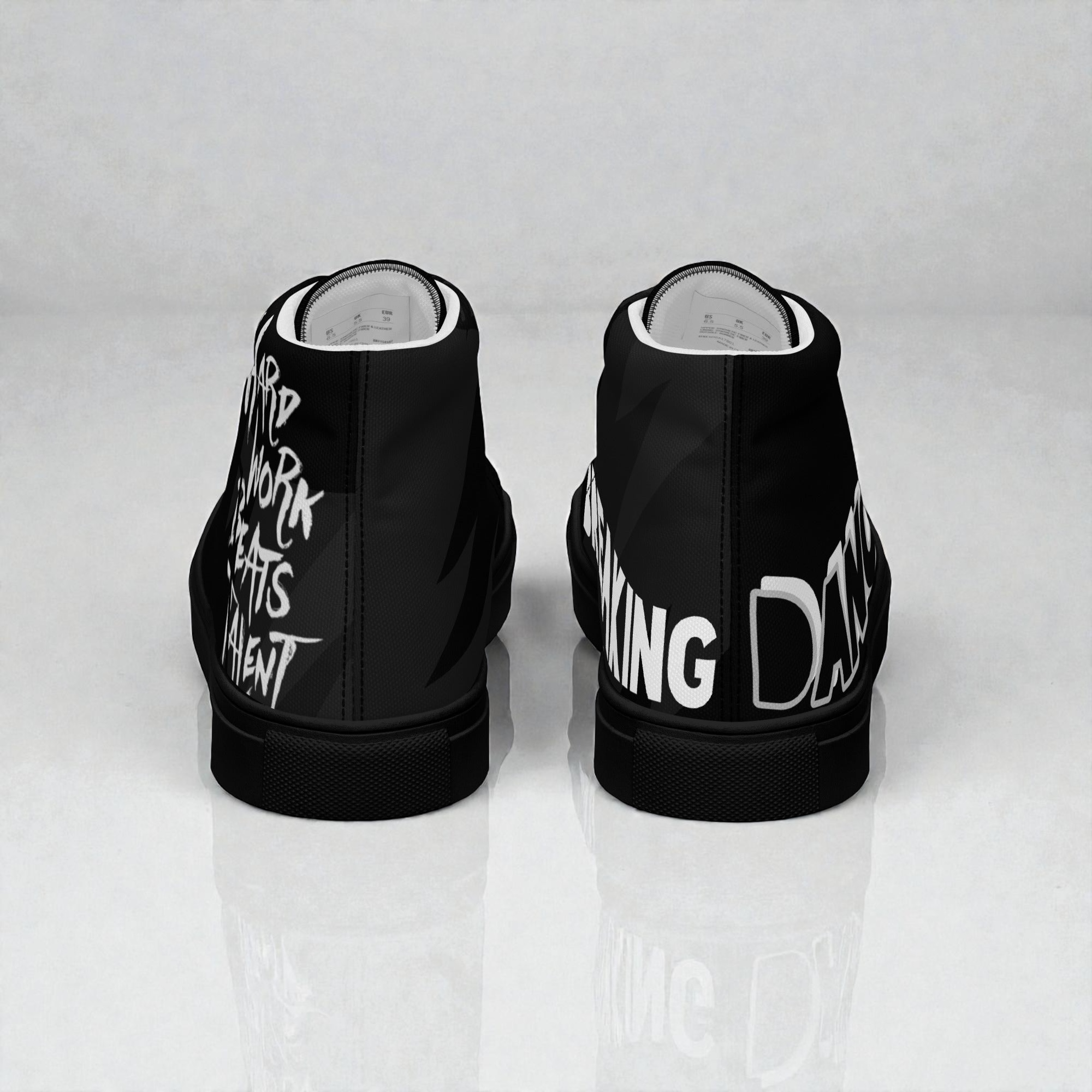 Men’s high top canvas shoes