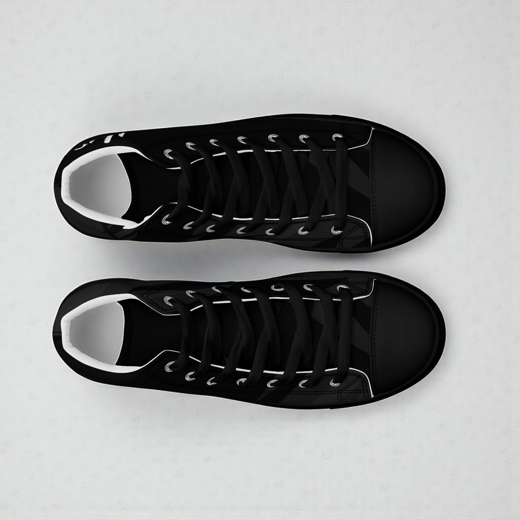 Men’s high top canvas shoes