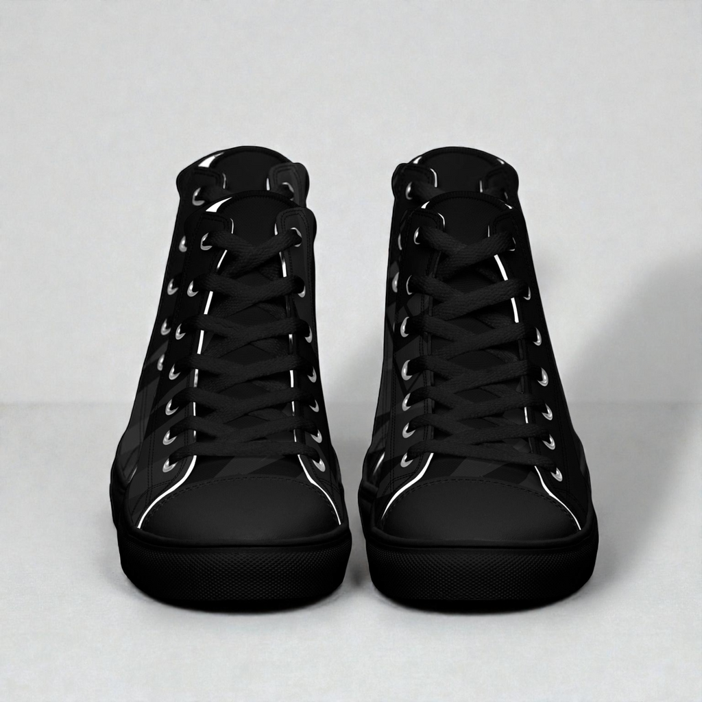 Men’s high top canvas shoes