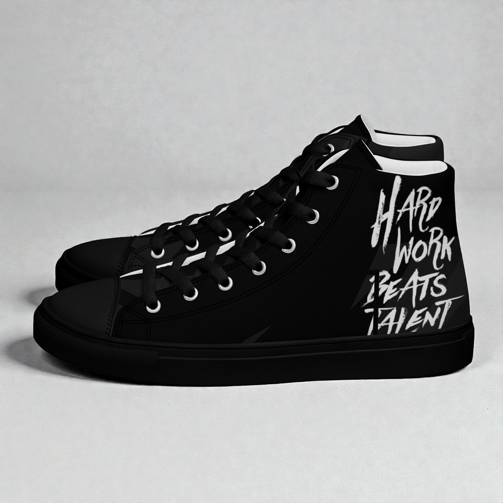 Men’s high top canvas shoes