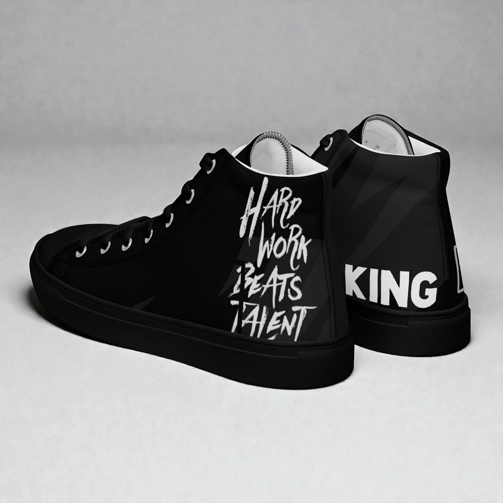 Men’s high top canvas shoes
